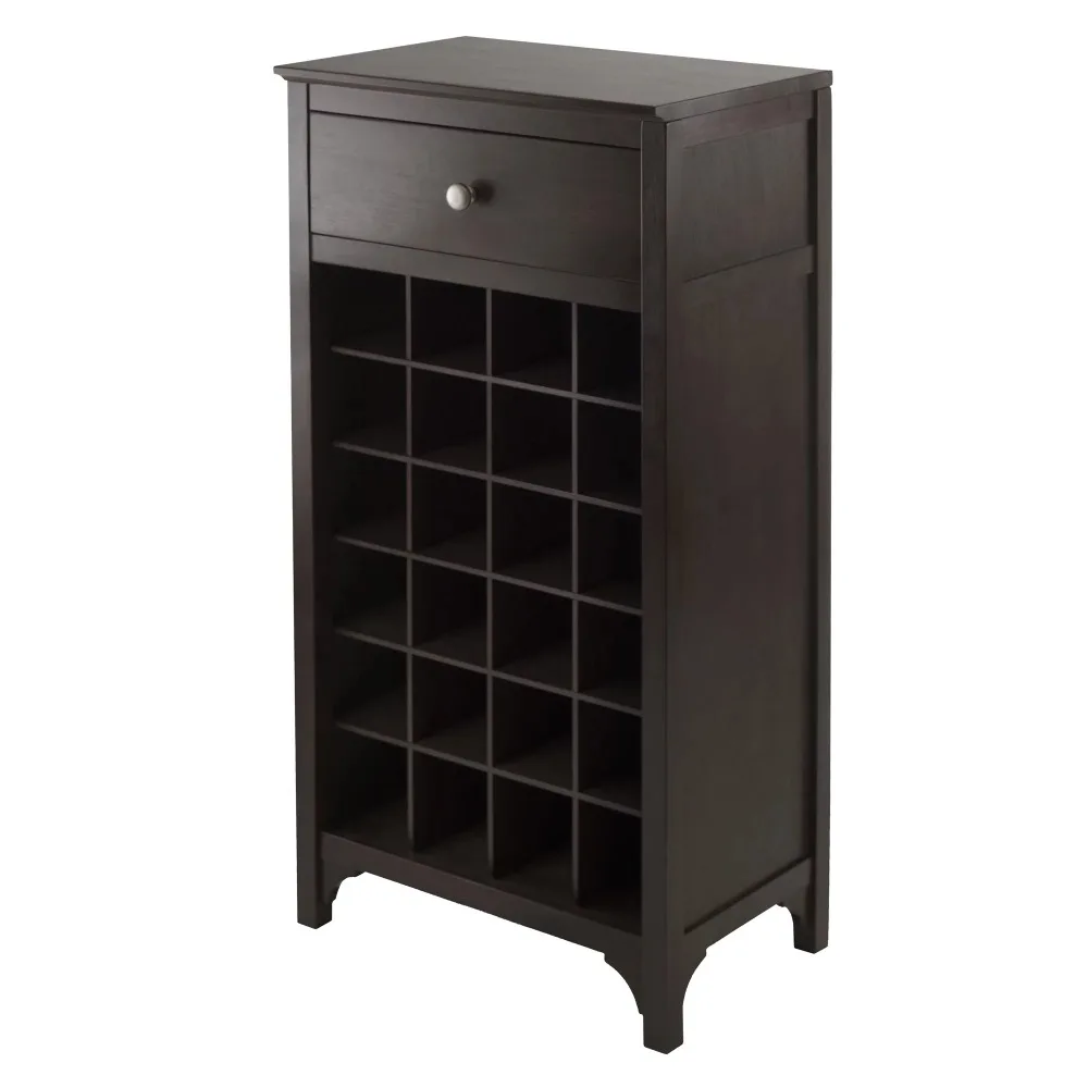 

Winsome Trading 92738 Ancona Modular Wine Cabinet with One Drawer & 24-Bottle