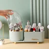 360°  Rotating Cosmetic Storage Box Holder Desktop Makeup Brushes Organizer Countertop Portable Lipstick Eyeliner Stand Boxes 3
