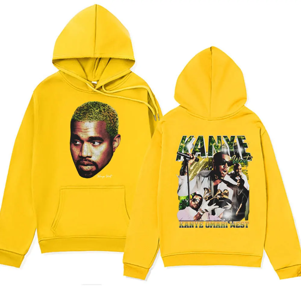 Rapper Kanye West College Dropout Double-sided Printed Hoodie Men Women Hip Hop Oversized Streetwear Hooded Sweatshirts Unisex