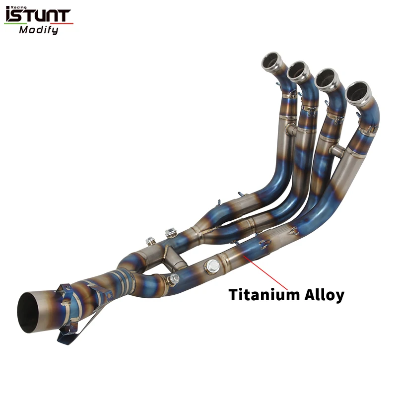 For BMW S1000XR S1000 XR 2020 2021 2022 2023 Motorcycle Exhaust Full Systems Escape Moto Modify Titanium Alloy Front Link Pipe - Image 6