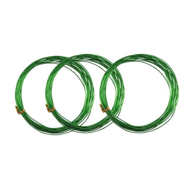 9 Tekercs Bonsai Huzalok Eloxált Alumínium Edzőhuzal 3 Méretű (1,0 Mm, 1,5 2,0 Mm), Összesen 147 Láb (Fekete) - Image 6