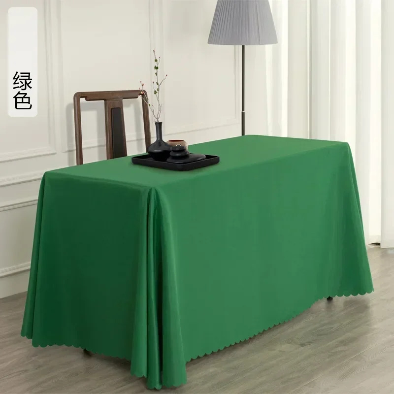 

Conference tablecloth solid sign in rectangular red and blue office exhibition advertisement strip green