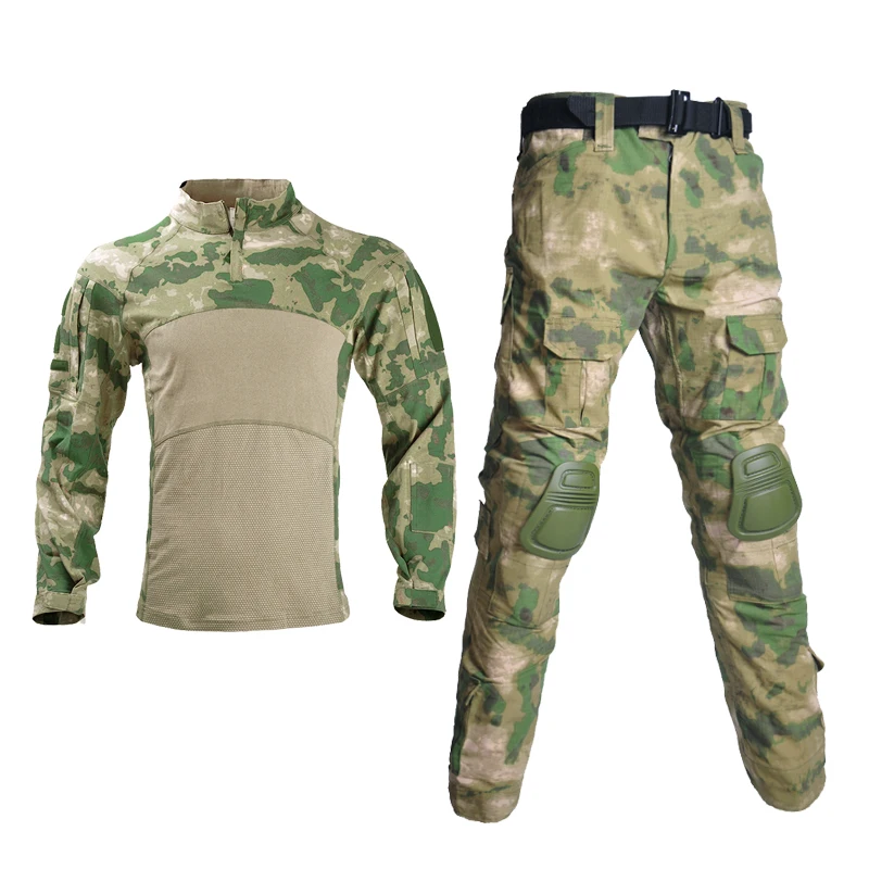 

HAN WILD Outdoor Suit Airsoft Military Uniform Paintball Shirt Hunting Suit Combat Shirt Tactical Camo Shirts Cargo Pants Army