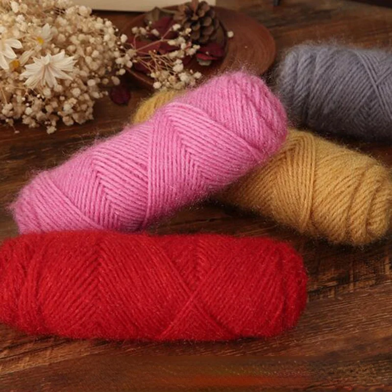 75g Squirrel Wool Yarn Fine Cashmere Hand Knitting Wool Thread Skein for Making Sweater Scarf Hat Cotton Yarn Thick Yarn 4