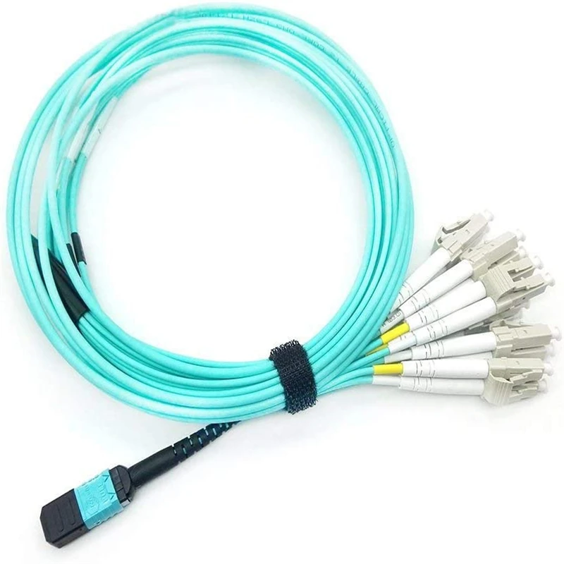 

MPO/MTP to 12 Fiber Breakout Cable, MPO/MTP to 12 x LC (6 Duplex), 10G/40G QSFP 40GBase-SR4, OM3 Multimode 50/125 Fanout Fiber O