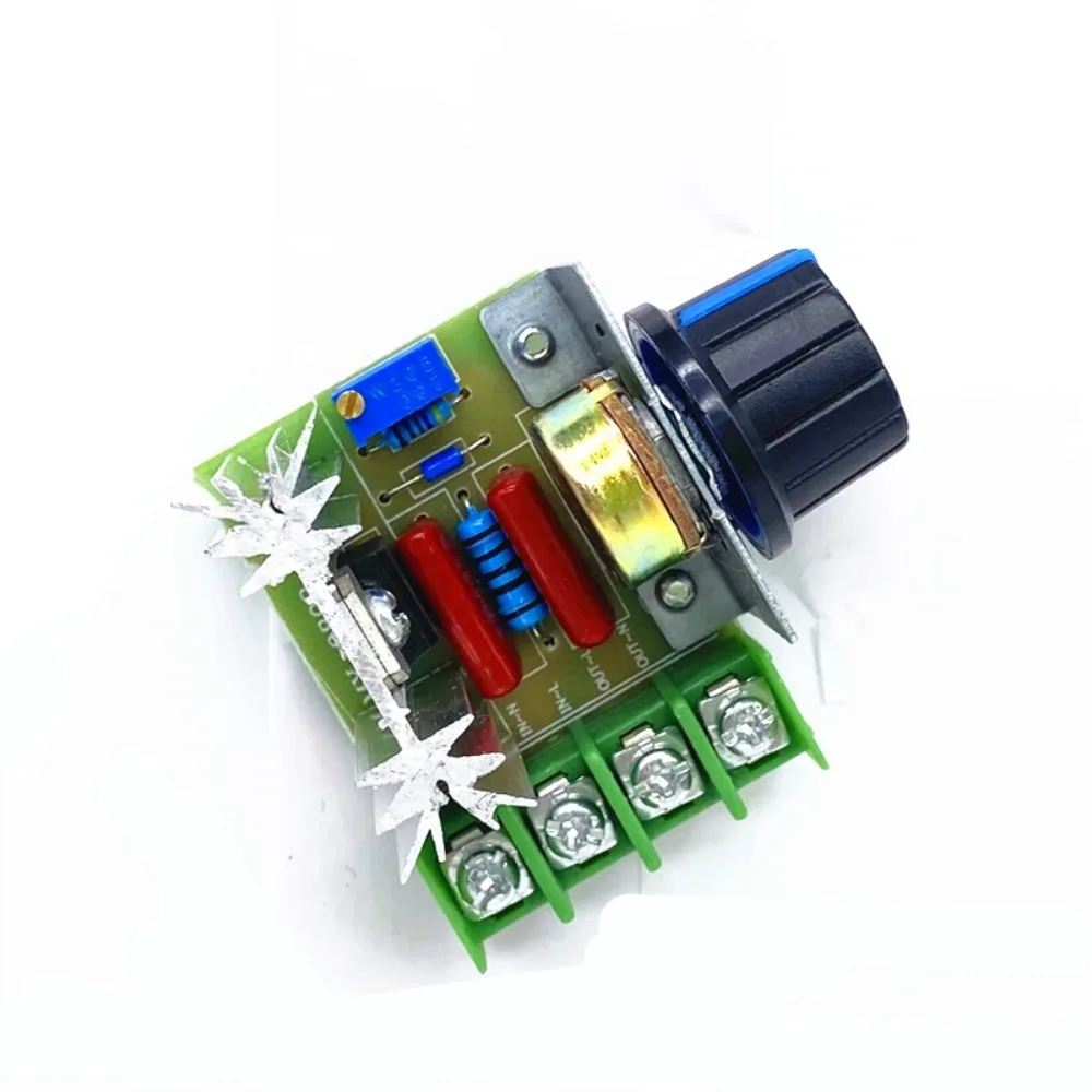 Voltage Regulator AC 220V 2000W SCR Voltage Regulator Dimming Dimmers Motor Speed Controller Thermostat Electronic Voltage Regulator Module