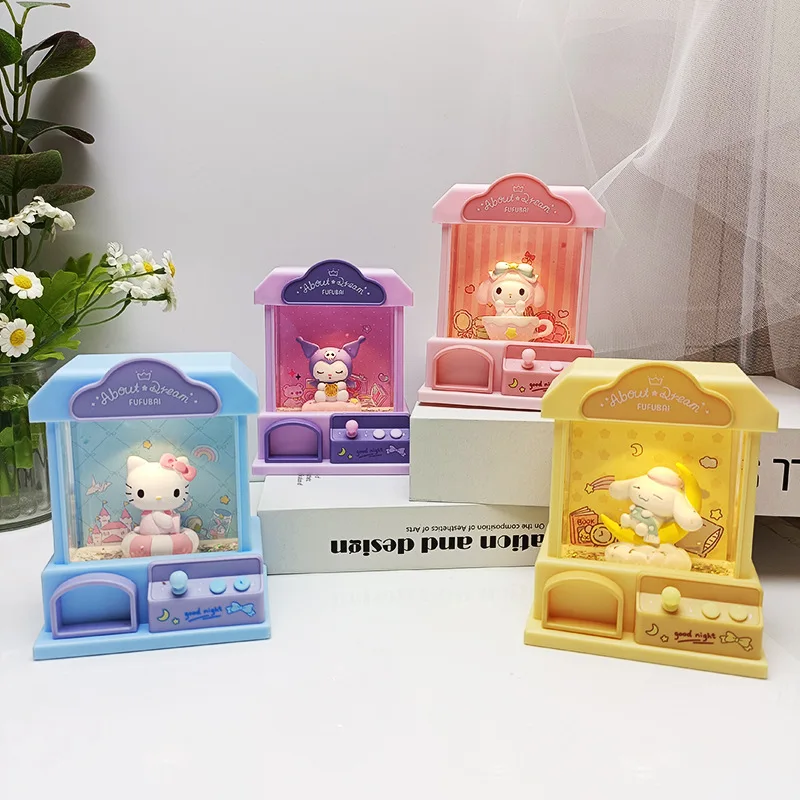 

Sanrio My Melody Hello Kitty Night Light Sweet and Cute Children's Handmade DIY Main Desktop Decoration Ornament AtmosphereLight