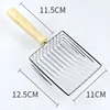 Cat Litter Shovel Stainless Steel Sand Scoop for Cats Toilet Cleaning Tools Metal Wooden Handle Cat Litter Scoop Pet Supplies 5