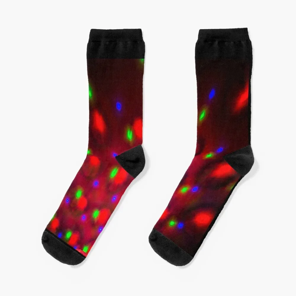 

RGB Colorful abstract lights Socks sheer fashionable Boy Socks Women's