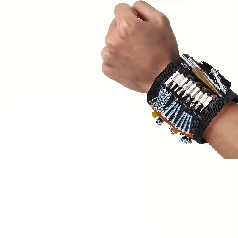 Magnetic Wristband with Super Strong Magnets and Adjustable Strap