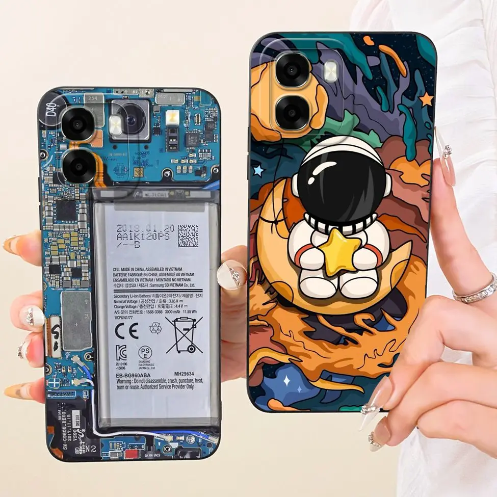 Luxury Fashion Cute Painted Silicone Case - Oppo A6 Series