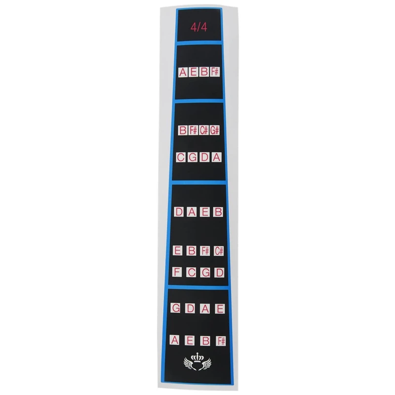 

4X Violin Finger Guide /Fingerboard Sticker Fret Guide Label Finger Chart For Size 4/4