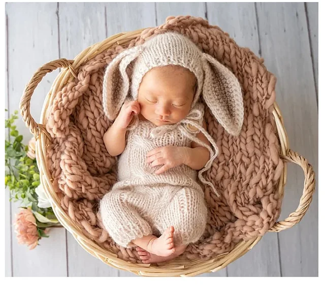 Tutina Pasquale Neonato - Body Maglia Coniglietto Con Coda 3D - Foto 4