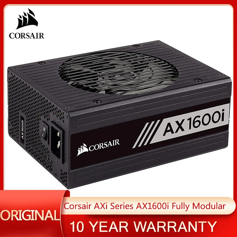 電源ユニット Corsair AX1600i 1600W 80PLUS TITANIUM AX1600i Digital ATX Power Supply — 1600 Watt Fully-Modular PSU