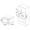 388mm Height Built-in  Knob Control with Grill with Convection 34L Stainless Steel Microwave Oven 2