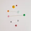 MOMO Russian Dynamic Balance Pendant Dopamine Colourful Ball Hanging Silent Wind Chime Children's Room Wooden Hanging Gift 4
