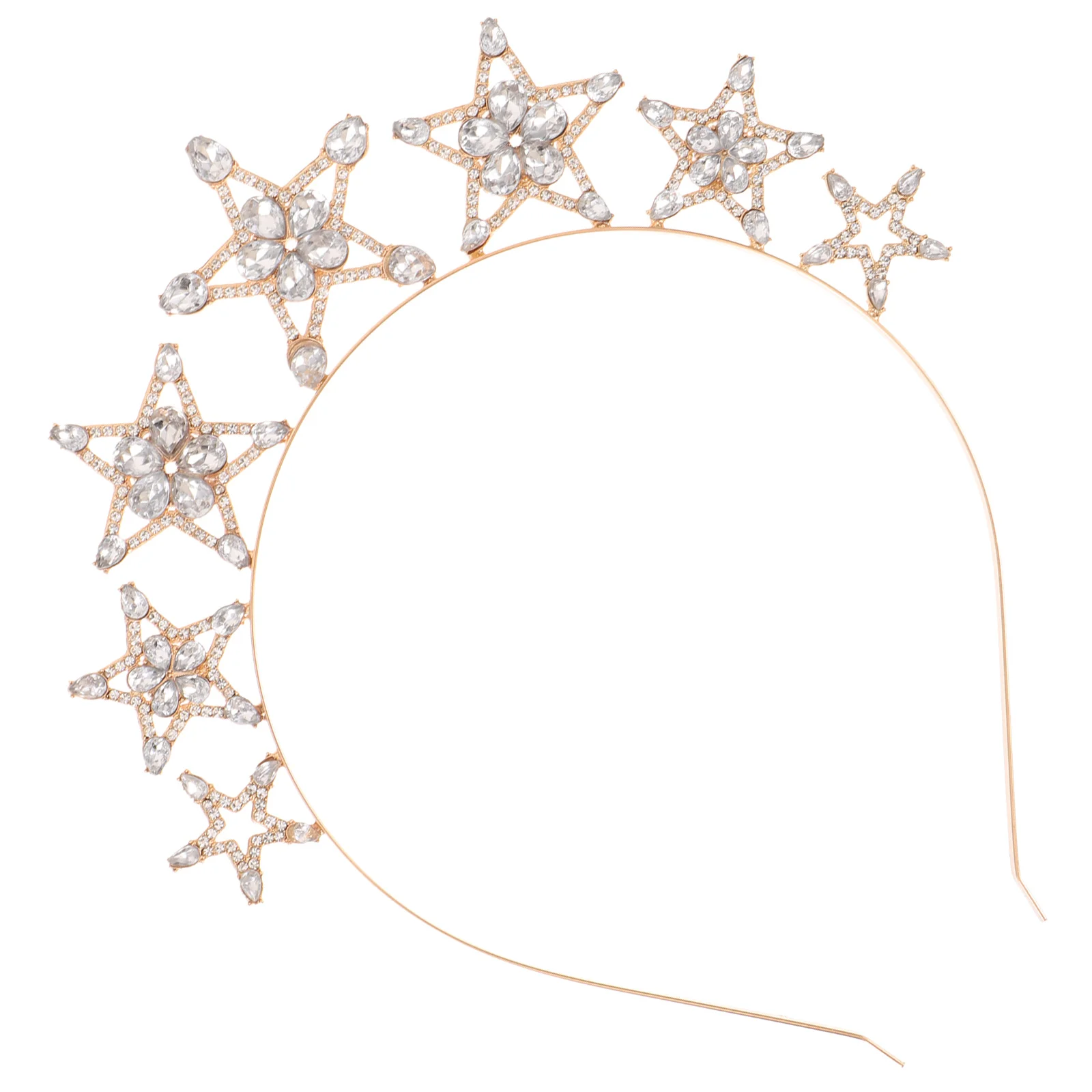 

Girls Hair Accessories Bride Headdress for Party Headband Crown Women Star Woman