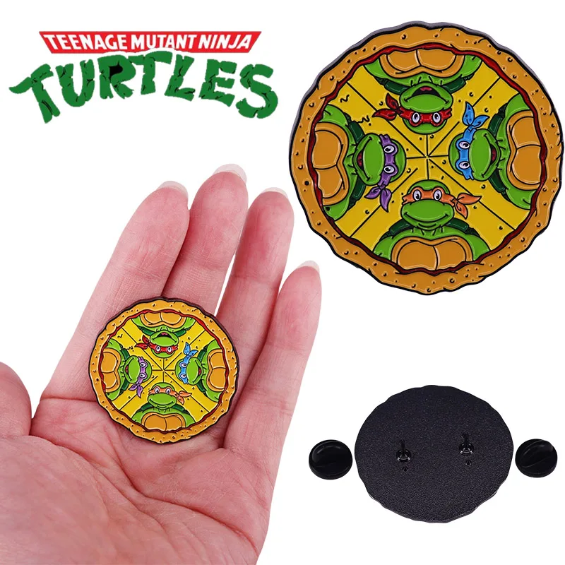 TMNT Ninja Turtles Cute Cartoon Enamel Pins Brooches Lapel Badges