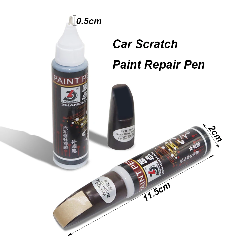 5Pc Professional Car Paint Non-toxic Permanent Water Resistant Repair Pen Waterproof Clear Car Scratch Remover Painting Pen 12ml