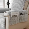 1Seater Flannel Recliner Sofa Cover with Pockets Armchair Case Plush Sofa Cover Non-Slip Lazy Boy Chair Slipcovers Home Decor 4