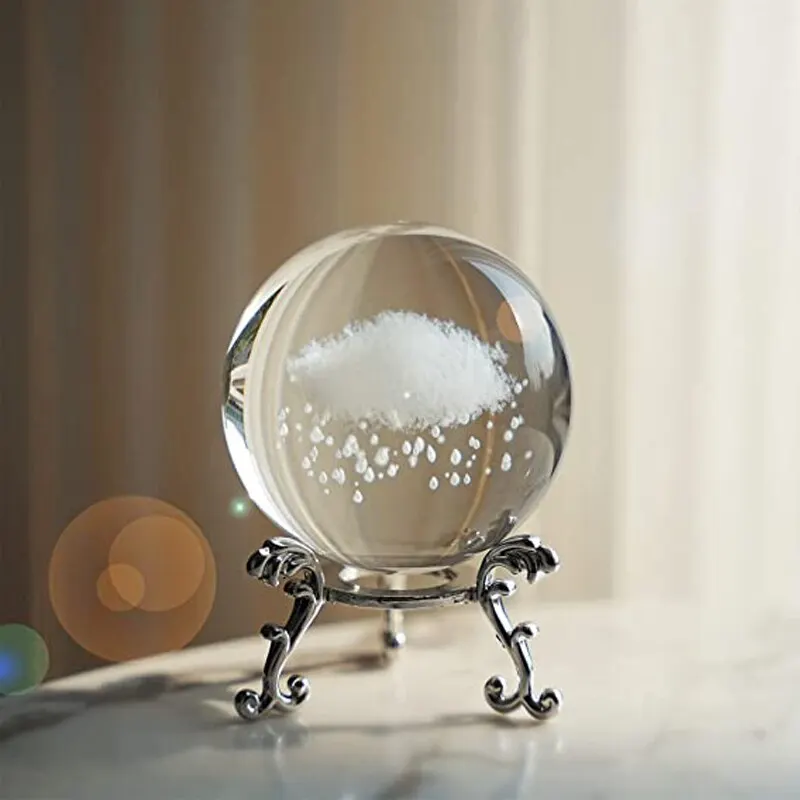 1pc Night Sky Meteor Moon Crystal Ornament Round Holiday Gift Desktop Home Creative Decoration Small Decorative Items