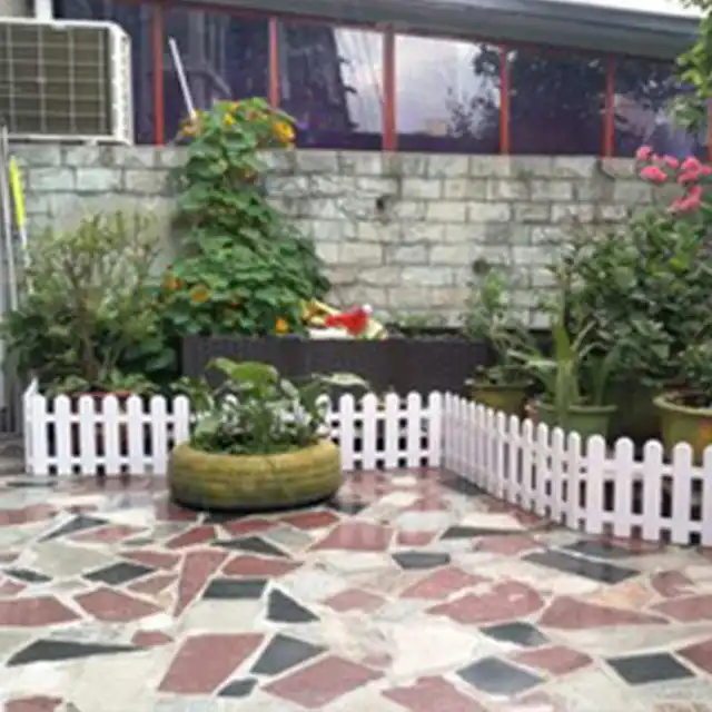 Fehér Edgings Kerti Piket Kerítés Díszítő Füves Gyep Virágágyak Növényi Szegélyek Beltéri És Kültéri Villákhoz - Image 6