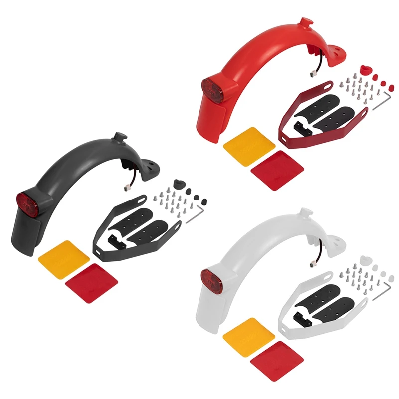 

Rear Mudguard Brake Taillight Fender With Reinforced Holder For Xiaomi M365 1S Pro2 Electric Scooter Spare Parts Accessories