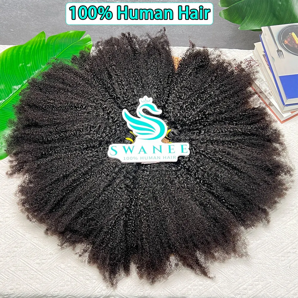 4C Afro Kinky Curly 100% Human Hair Bundles 10-30 Inch Curly