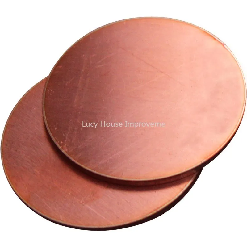 H62 Brass Discs Round Sheet Metal Solid Blanks Thick 0.5 0.8 1-3mm OD 50-100mm 