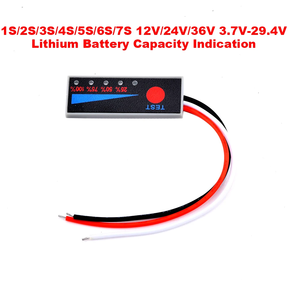 Indicateur Batterie LiPo 18650 1S 2S 3S 4S 5S 6S 7S 8S - Capacité niveau  Lithium