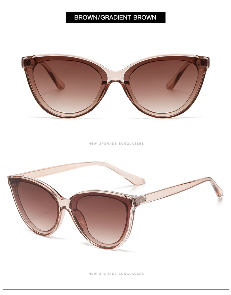 Wandern Große Rahmen Cat Eye Anti Licht Gläser Frauen Neue Retro Minimalistischen Stil Gradienten Gläser Hohe Qualität Brillen UV400 – Detail 9