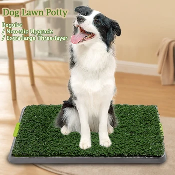 Toilette per Cani con Erba Artificiale, Lavabile e Riutilizzabile, Tappetino Assorbente per Addestramento Cuccioli, Accessori per Animali Domestici