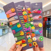 Kids Baby Hair Accessories Hair Pins Beautiful Flowers Style Hair Clips Hairpin For Girls Children Hair Grips Barrettes 10 Piece 1