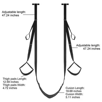 SM Bondage Sex Door Swing Chairs Hanging Furniture Straps Flirting Bondage Rope BDSM Bondages Erotic Game Toy For Couples 2