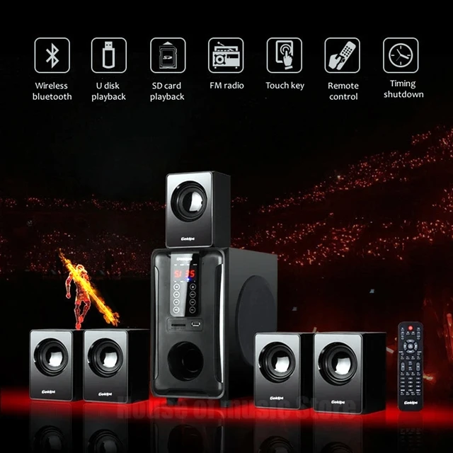 Sistema de cine en casa Altavoces Bluetooth  Sistema de sonido envolvente  Home Theater - Home - Aliexpress