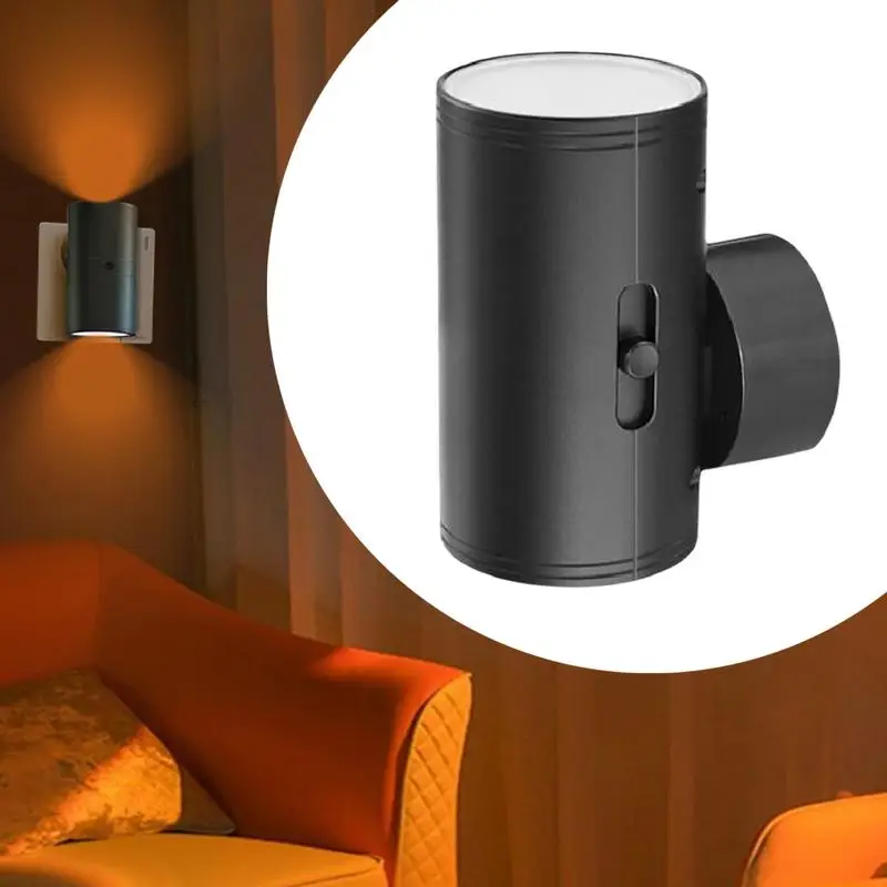 LED Night Light Dusk to Dawn Sensor Dimmable RGB Night Lamp Smart Remote Control Plug-in Wall Ambient Light Home Decoration