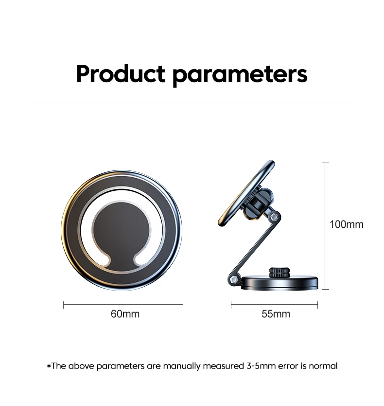 720° Rotate Magnetic Car Cell Phone Holder Magnet Mouth For iPhone 14 13 12 Pro MagSafe Car Holder Stand Smartphone GPS Bracket