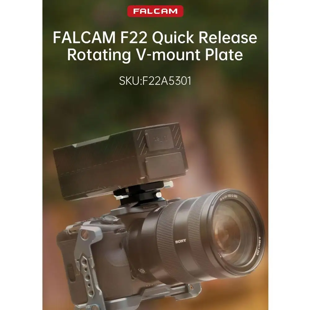 F22 F22A5301 Quick Release Rotating V-mount Bracket for V-Mount Battery Compatib