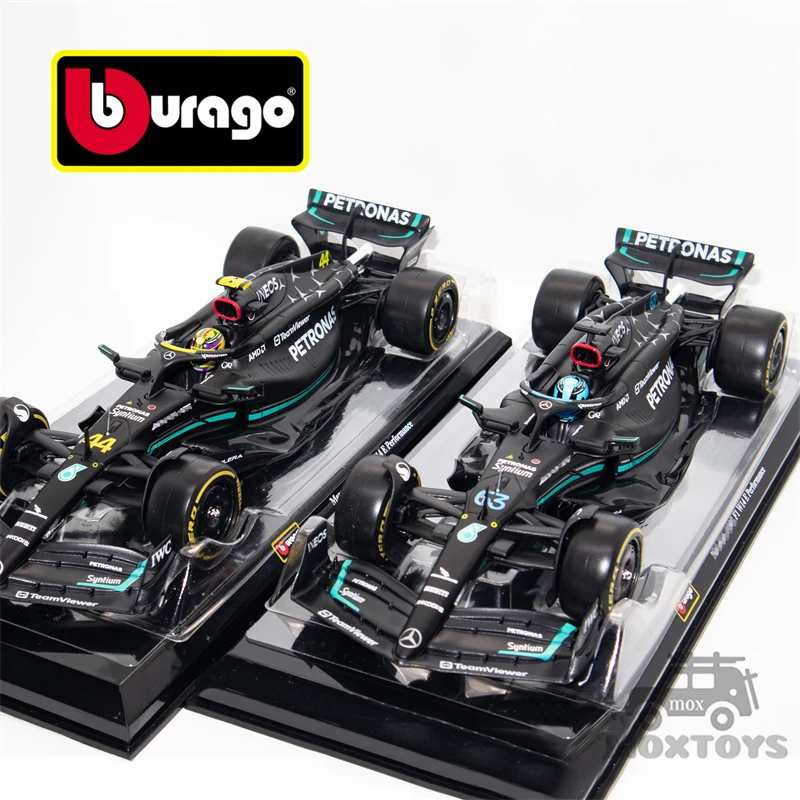 Bburago 1:24 Race F1 W14 E Performance #63 / #44 Black Diecast Model Car