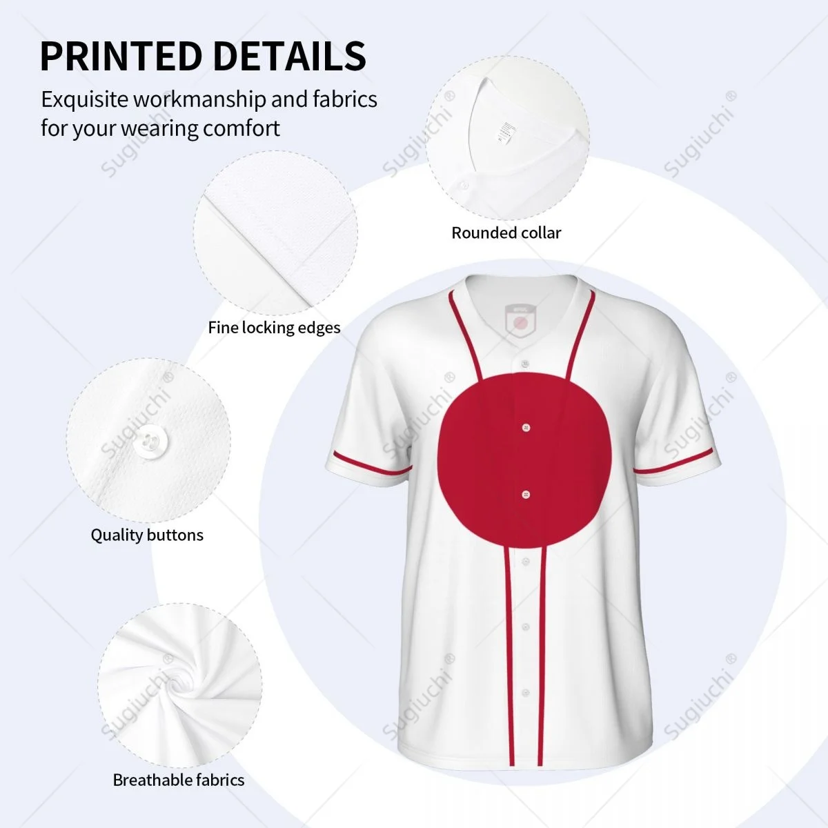 3D Printed Japan Flag Men Baseball Mesh Sports T-shirt Tees Name Nunber