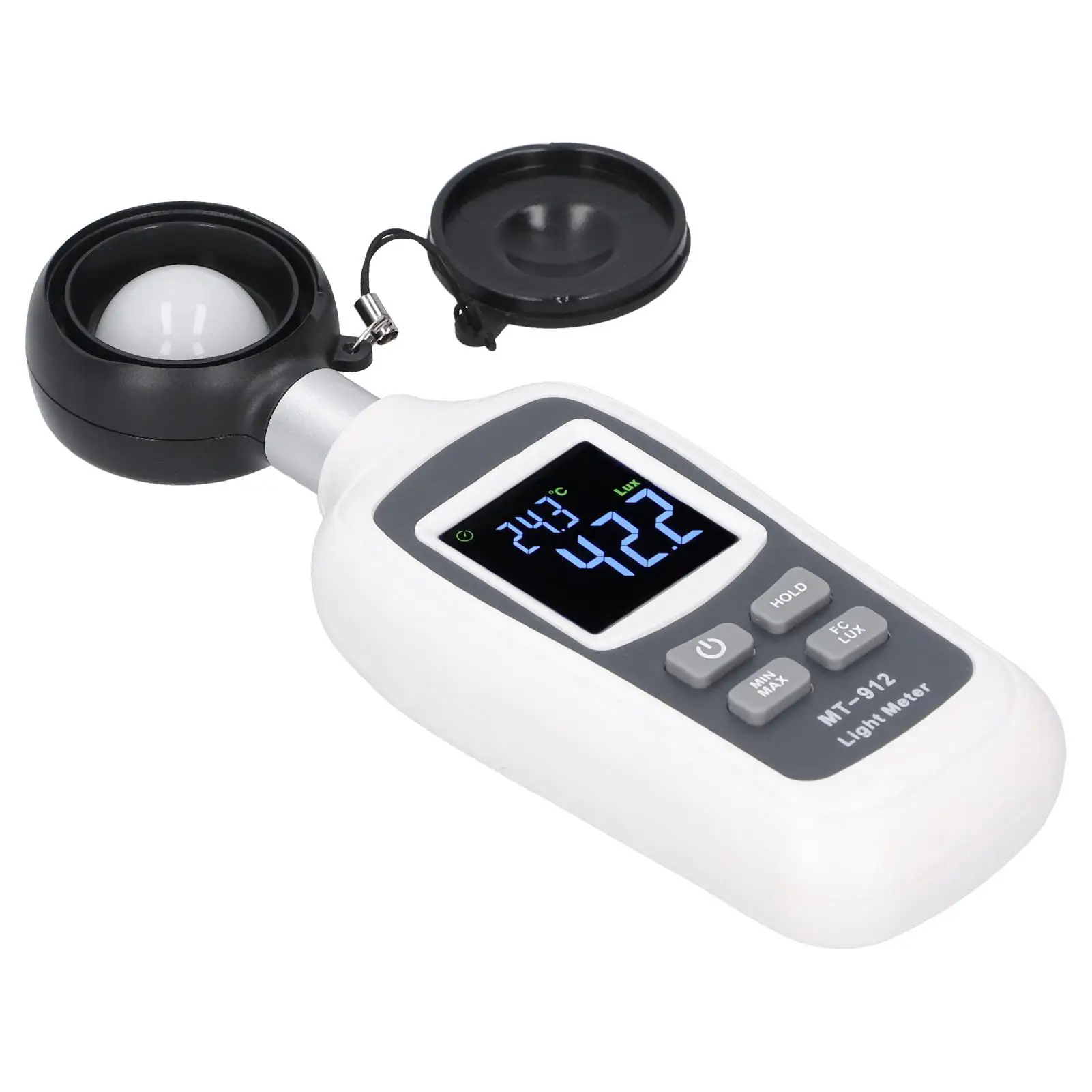 MT-912 Mini Handheld Digital Light Meter LCD Luxmeter Photometer 0-200K Lx High Precision Quality 6