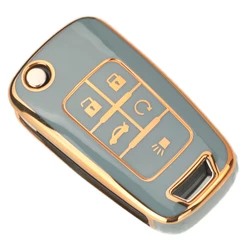 Jingyuqin Soft TPU Car Key Protective Case with Multiple Button Options (5 Grey)