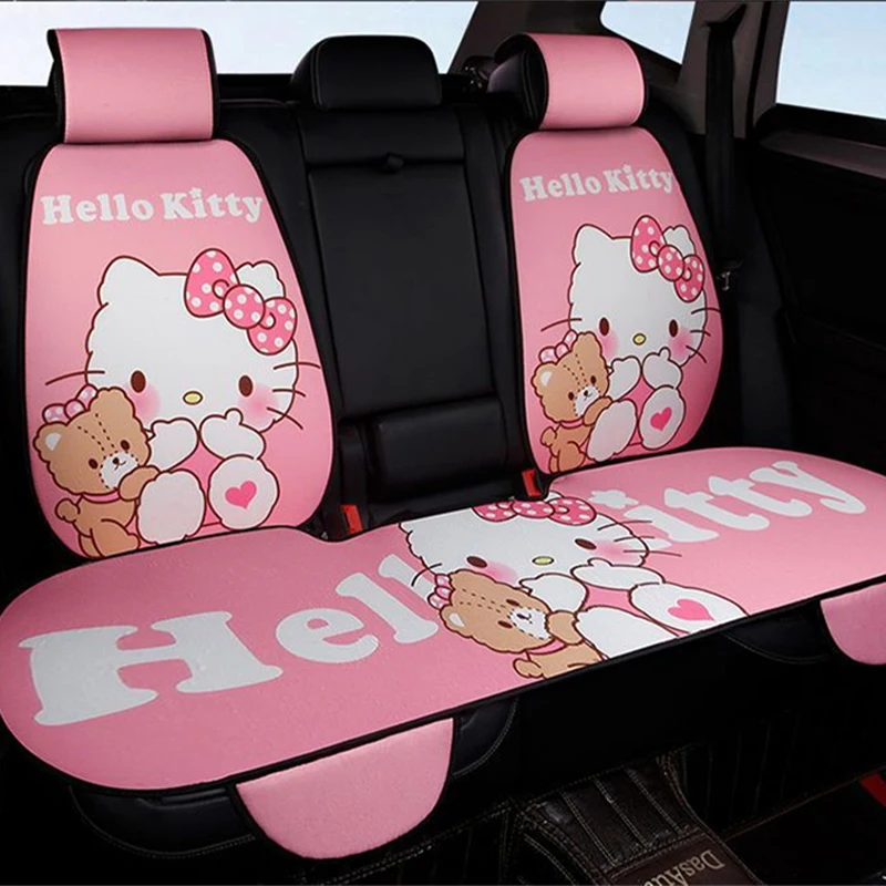 Kawaii Sanrio Hello Kitty Car Gel Lumbar Cushion Lumbar Support Pillow Back  Pain Relief Orthopedic Cushion for Car Interior - AliExpress