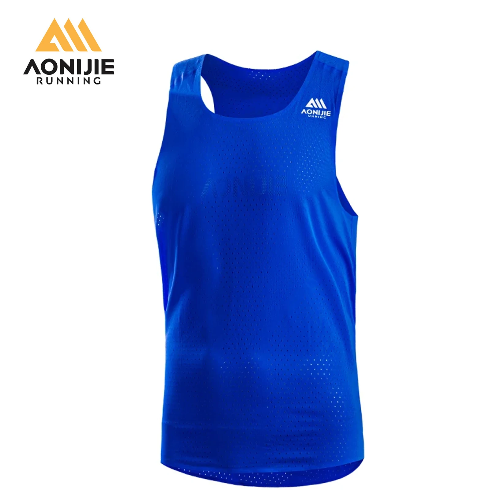 AONIJIE-Chaleco de secado rápido para hombre, camiseta sin mangas de verano para maratón, Fitness, FM5188