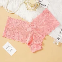 Culottes en dentelle florale sexy pour femmes, taille basse, lingerie douce, confortable et économique, sous-vêtements intimes pour filles, tailles M-XXL 4
