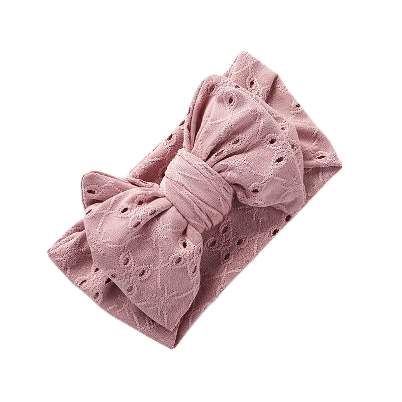 

1Pcs Newborn Baby Headband For Girls Elastic Knit Children Turban Baby Girls Bows Soft Nylon Kids Headwear Hair Accessories