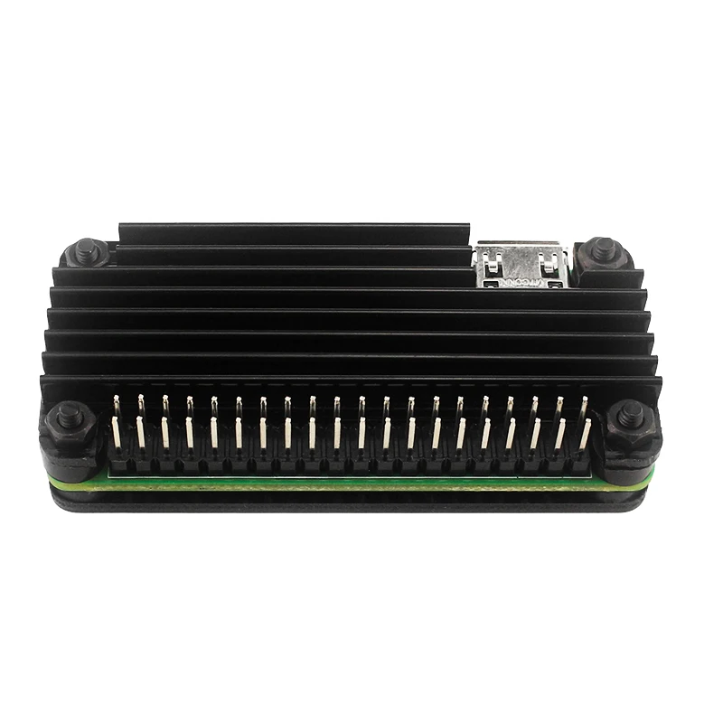 Raspberry Pi Zero 2 W Aluminum Cooler Case Armored Shell with Silicone Pad Passibe Cooling Heatsink for Pi Zero 2W W 1.3 — view 5
