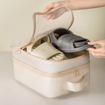 Portable shoe bag, cloth shoe holder bag, breathable and lightweight handbag, dustproof football and tennis shoe bag 1