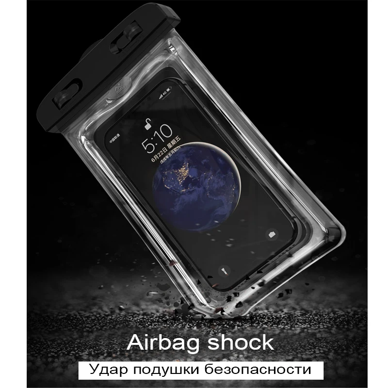 Universal Waterproof Floating Phone Bag - Air Case Protector for Swimming and Outdoor Activities