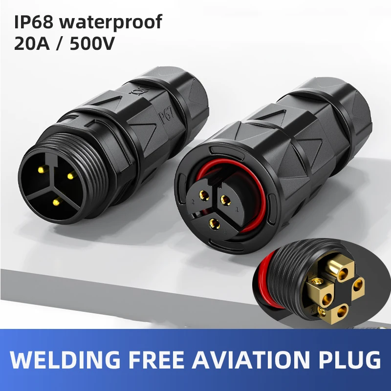 10-poliger Luftfahrtstecker 500V 16A - Wasserdichter Industriestecker